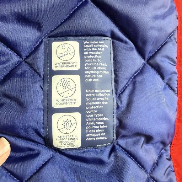 Lands End Womens Jacket Squall Parka insulated Waterproof Fleece Lined Red Sz 3X - Picture 6 of 14